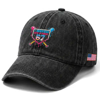 I Survived 67 Days Of School Baseball Ice Cream Washed Cotton Baseball Cap Funny Christmas Six Seven Meme