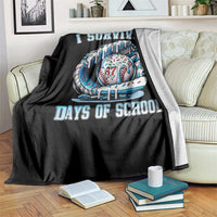 I Survived 67 Days Of School Baseball Glove Ice Cream Throw Blanket Funny Christmas Six Seven Meme - Wonder Print Shop