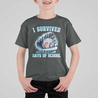 I Survived 67 Days Of School Baseball Glove Ice Cream T Shirt For Kid Funny Christmas Six Seven Meme - Wonder Print Shop