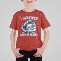 I Survived 67 Days Of School Baseball Glove Ice Cream T Shirt For Kid Funny Christmas Six Seven Meme - Wonder Print Shop