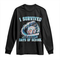 I Survived 67 Days Of School Baseball Glove Ice Cream Long Sleeve Shirt Funny Christmas Six Seven Meme - Wonder Print Shop