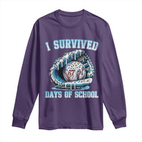 I Survived 67 Days Of School Baseball Glove Ice Cream Long Sleeve Shirt Funny Christmas Six Seven Meme - Wonder Print Shop