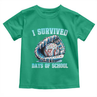 I Survived 67 Days Of School Baseball Glove Ice Cream Toddler T Shirt Funny Christmas Six Seven Meme - Wonder Print Shop