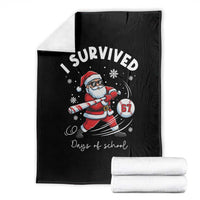 I Survived 67 Days Of School Baseball Santa Throw Blanket Funny Christmas Six Seven Meme - Wonder Print Shop