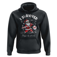 I Survived 67 Days Of School Baseball Santa Hoodie Funny Christmas Six Seven Meme - Wonder Print Shop