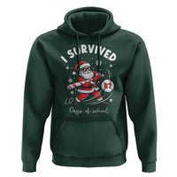 I Survived 67 Days Of School Baseball Santa Hoodie Funny Christmas Six Seven Meme - Wonder Print Shop