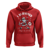 I Survived 67 Days Of School Baseball Santa Hoodie Funny Christmas Six Seven Meme - Wonder Print Shop