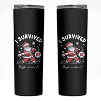 I Survived 67 Days Of School Baseball Santa Skinny Tumbler Funny Christmas Six Seven Meme - Wonder Print Shop