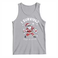 I Survived 67 Days Of School Baseball Santa Tank Top Funny Christmas Six Seven Meme - Wonder Print Shop