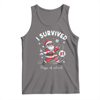 I Survived 67 Days Of School Baseball Santa Tank Top Funny Christmas Six Seven Meme - Wonder Print Shop