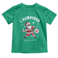I Survived 67 Days Of School Baseball Santa Toddler T Shirt Funny Christmas Six Seven Meme - Wonder Print Shop