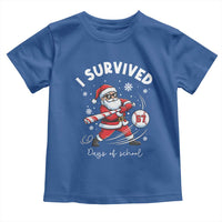 I Survived 67 Days Of School Baseball Santa Toddler T Shirt Funny Christmas Six Seven Meme - Wonder Print Shop