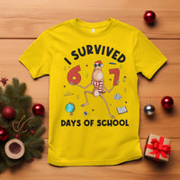 Marcus The Worm 67 Days of School T Shirt I Survived Funny Six Seven Meme Christmas Vibe - Wonder Print Shop