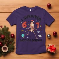 Marcus The Worm 67 Days of School T Shirt I Survived Funny Six Seven Meme Christmas Vibe - Wonder Print Shop