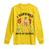 Marcus The Worm 67 Days of School Long Sleeve Shirt I Survived Funny Six Seven Meme Christmas Vibe - Wonder Print Shop