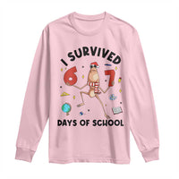 Marcus The Worm 67 Days of School Long Sleeve Shirt I Survived Funny Six Seven Meme Christmas Vibe - Wonder Print Shop