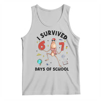 Marcus The Worm 67 Days of School Tank Top I Survived Funny Six Seven Meme Christmas Vibe - Wonder Print Shop