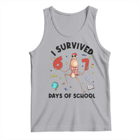 Marcus The Worm 67 Days of School Tank Top I Survived Funny Six Seven Meme Christmas Vibe - Wonder Print Shop