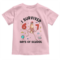 Marcus The Worm 67 Days of School Toddler T Shirt I Survived Funny Six Seven Meme Christmas Vibe - Wonder Print Shop