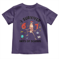 Marcus The Worm 67 Days of School Toddler T Shirt I Survived Funny Six Seven Meme Christmas Vibe - Wonder Print Shop
