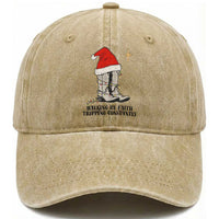 Western Christian Cowboy Washed Cotton Baseball Cap Walking By Faith Tripping Constantly