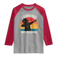 I Survived 67 Days Of School Raglan Shirt Funny Boys Kids - Wonder Print Shop
