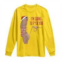 Marcus The Worm Christmas Meme Long Sleeve Shirt I Am Going To Fck You - Wonder Print Shop