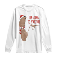 Marcus The Worm Christmas Meme Long Sleeve Shirt I Am Going To Fck You - Wonder Print Shop