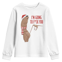 Marcus The Worm Christmas Meme Youth Sweatshirt I Am Going To Fck You - Wonder Print Shop