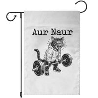 Aur Naur Raccoon Meme Garden Flag Funny Sarcastic Oh No Australian Accent