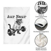 Aur Naur Raccoon Meme Garden Flag Funny Sarcastic Oh No Australian Accent