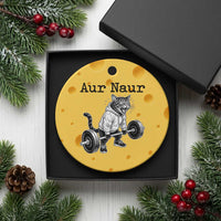 Aur Naur Raccoon Meme Ceramic Ornament Funny Sarcastic Oh No Australian Accent