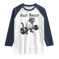 Aur Naur Raccoon Meme Raglan Shirt Funny Sarcastic Oh No Australian Accent