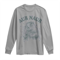 Aur Naur Raccoon St Patricks Day Long Sleeve Shirt Funny Sarcastic Oh No Australian Accent