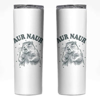 Aur Naur Raccoon St Patricks Day Skinny Tumbler Funny Sarcastic Oh No Australian Accent