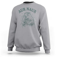 Aur Naur Raccoon St Patricks Day Sweatshirt Funny Sarcastic Oh No Australian Accent