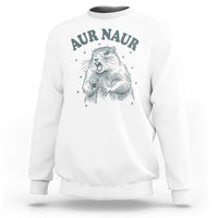 Aur Naur Raccoon St Patricks Day Sweatshirt Funny Sarcastic Oh No Australian Accent