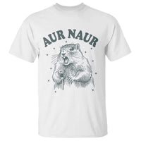 Aur Naur Raccoon St Patricks Day T Shirt Funny Sarcastic Oh No Australian Accent