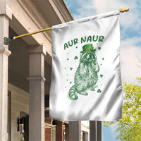 Aur Naur Cowboy Raccoon Meme Garden Flag Funny Sarcastic Oh No Australian Accent