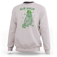 Aur Naur Cowboy Raccoon Meme Sweatshirt Funny Sarcastic Oh No Australian Accent