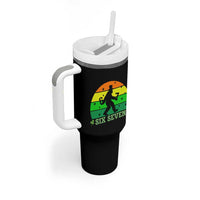 Aur NaurCowboy Raccoon Meme Tumbler With Handle Funny Sarcastic Oh No Australian Accent