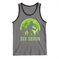Funny Bigfoot St Patricks Day Tank Top Sasquatch Hiding Moon Forest Meme