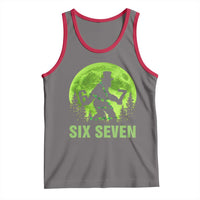 Funny Bigfoot St Patricks Day Tank Top Sasquatch Hiding Moon Forest Meme