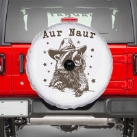 AUR Naur Cowboy Raccoon Spare Tire Cover Funny Sarcastic Oh No Australian Accent