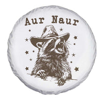 AUR Naur Cowboy Raccoon Spare Tire Cover Funny Sarcastic Oh No Australian Accent
