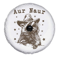 AUR Naur Cowboy Raccoon Spare Tire Cover Funny Sarcastic Oh No Australian Accent
