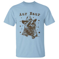 AUR Naur Cowboy Raccoon T Shirt Funny Sarcastic Oh No Australian Accent