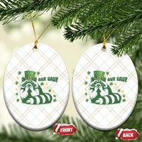 AUR Naur Raccoon St Patricks Day Meme Ceramic Ornament Funny Sarcastic Oh No Australian Accent