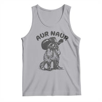 AUR Naur Cowboy Raccoon Meme Tank Top Funny Sarcastic Oh No Australian Accent