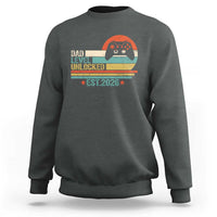 Dad Level Unlocked Sweatshirt Funny New Dad Gaming Gamer 2026